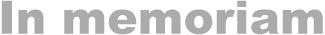 INMEMORIAM